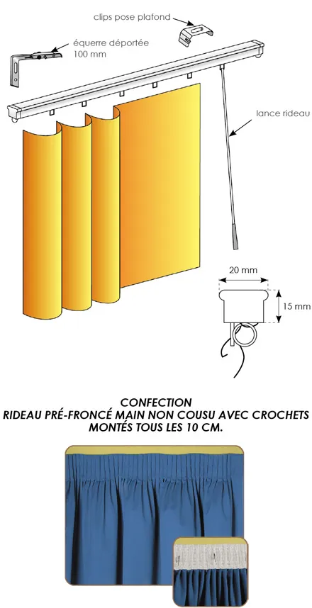 Store Rideaux posé par Guerini Renov – vue 1